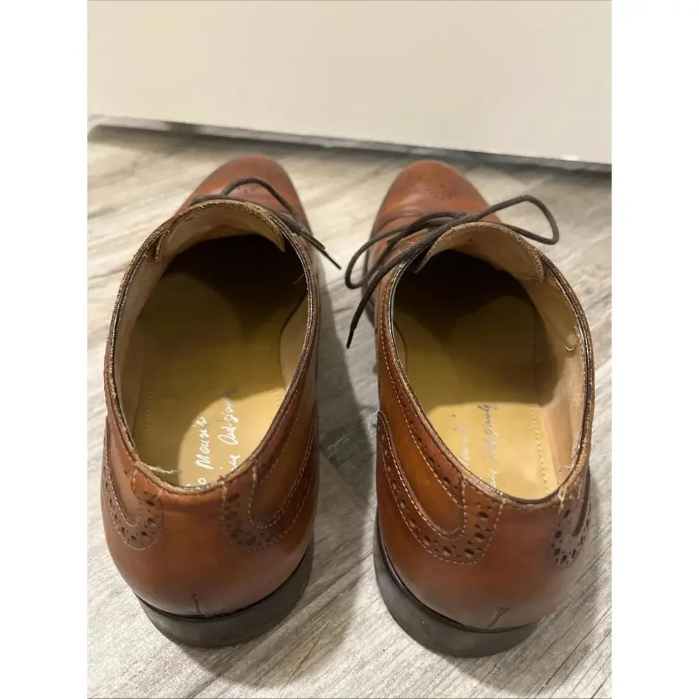 ANTONIO MAURIZI MENS DRESS OXFORD BROGUE SHOES SIZE IT43/US10 MADE IN ITALY